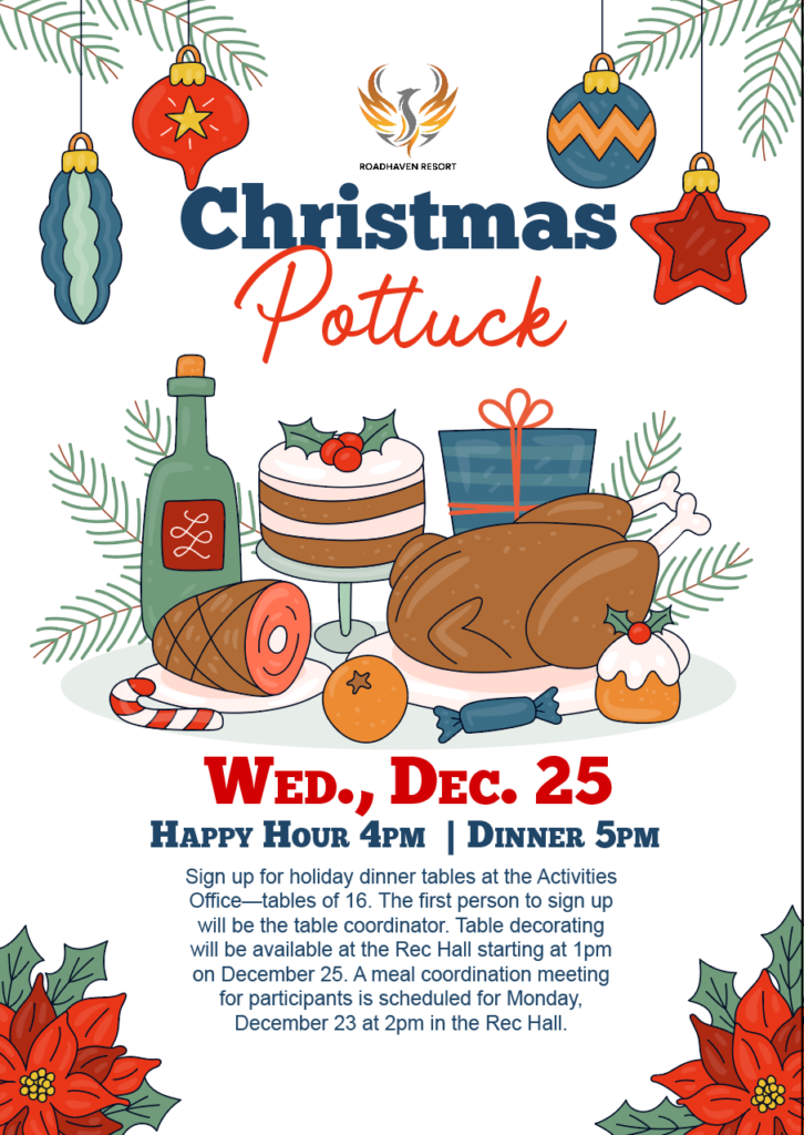 Christmas Potluck Flyer